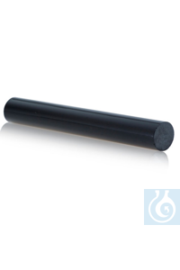 Gekleurde staven in borosilicaatglas 3.3. diameter 8 x 1200 L, zwart